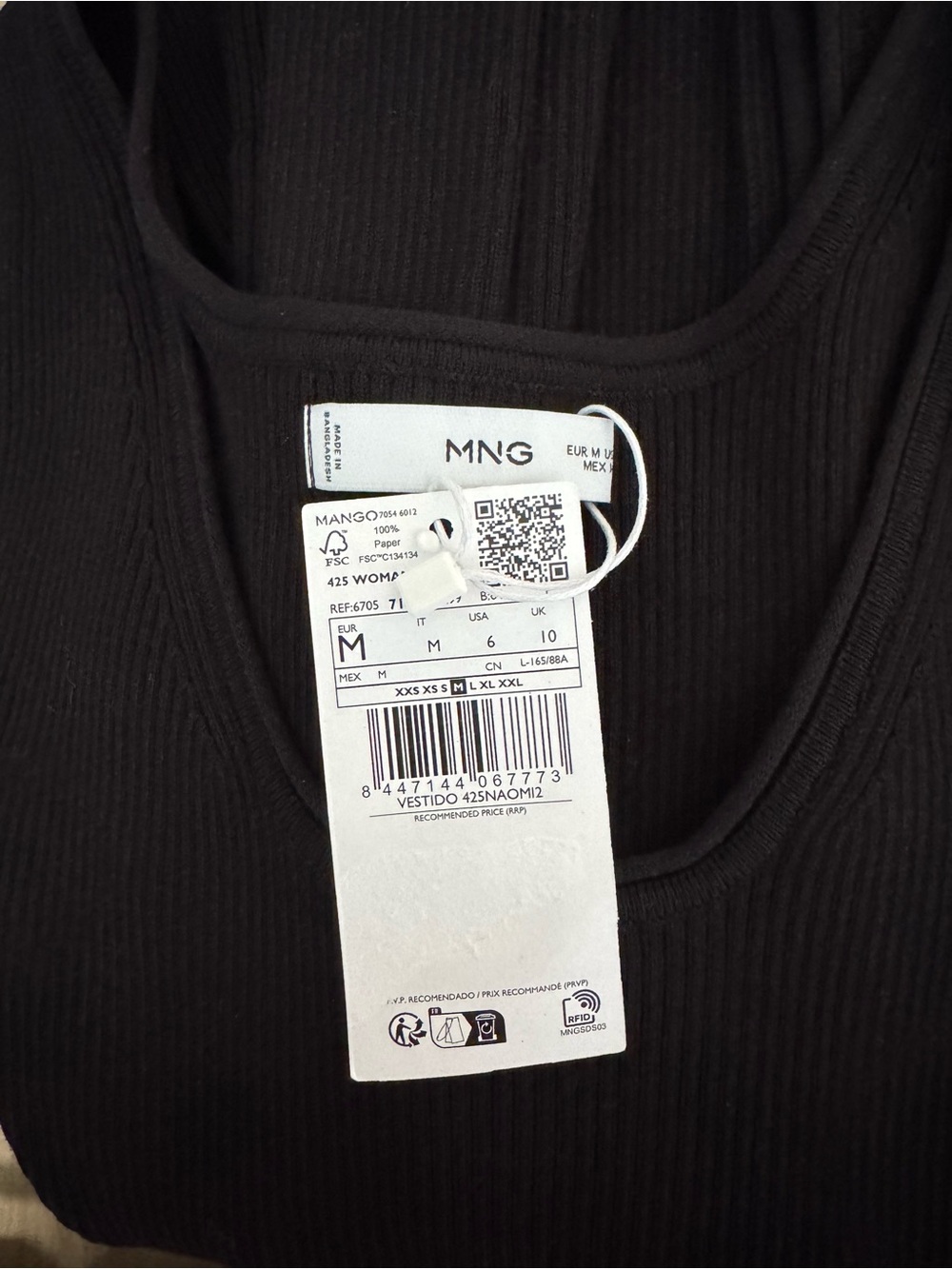 Mango Ribbed Long Dress - Picture 4 of 4